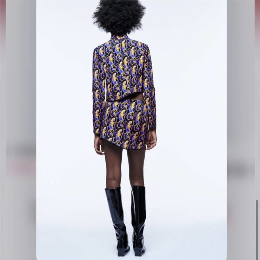 Zara Multicolor Patterned Top - Picture 9 of 13